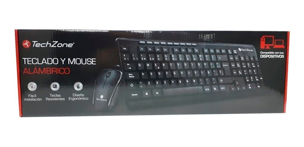 Combo Teclado Mas Mouse Alámbrico H8810 - Imagen 3
