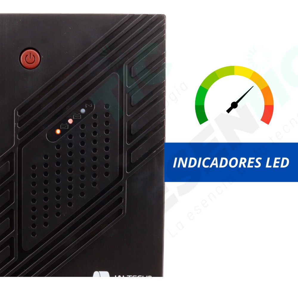 Ups Suministro De Energía De Respaldo Jaltech 1200va 8 Tomas - Imagen 7
