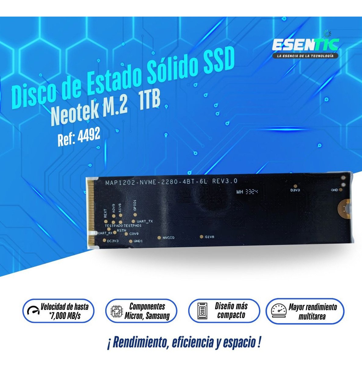 Disco De Estado Sólido Ssd Neotek M.2 1tb - Imagen 4