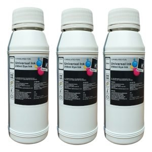 Kit X 3 Tintas Universal 250 Ml Para Sitema Adaptado Black