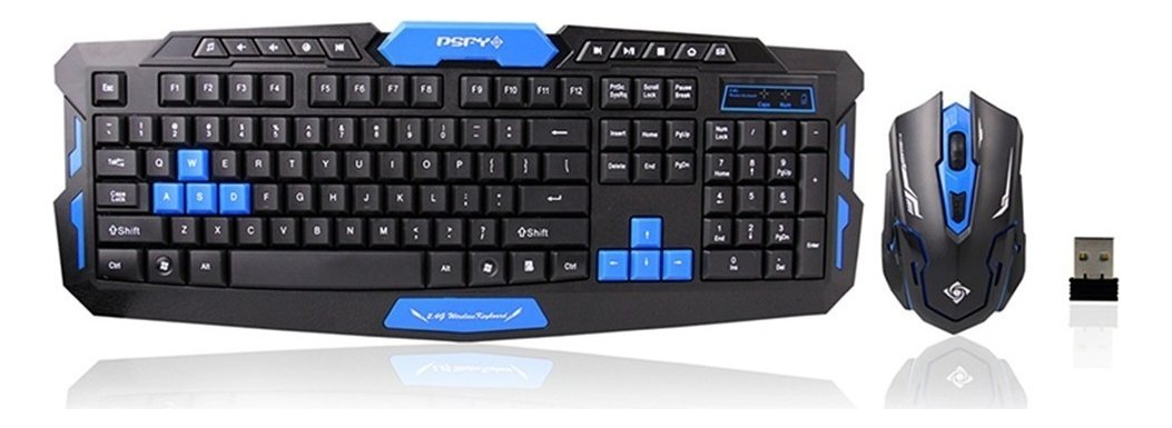 Kit De Teclado Y Ratón Inalámbrico Para Jugadores Hk8100, 1000-1600 Dpi, Teclado, Color Otro - Imagen 5