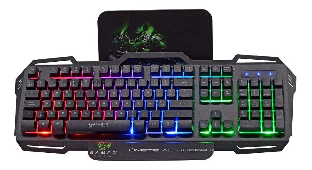 Teclado Gamer Gt400t Resistente Al Agua. Color Del Teclado Negro Idioma Español Latinoamérica - Imagen 4