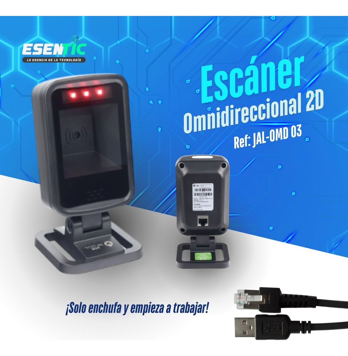 Escáner Omnidireccional 640 Jaltech Para Códigos 1d Y 2d - Imagen 6