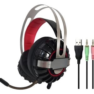 Diadema Gamer Ly806 Con Súper Bajos Color Negro