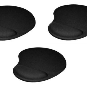 Kit X 3 Pad Mouse Ergonómico Apoya Muñeca Mo-303 Negro