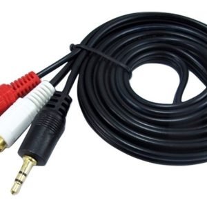 Cable Audio 2 A 1 Rca/ Plug 3.5mm De 1.5m X 57 Unds