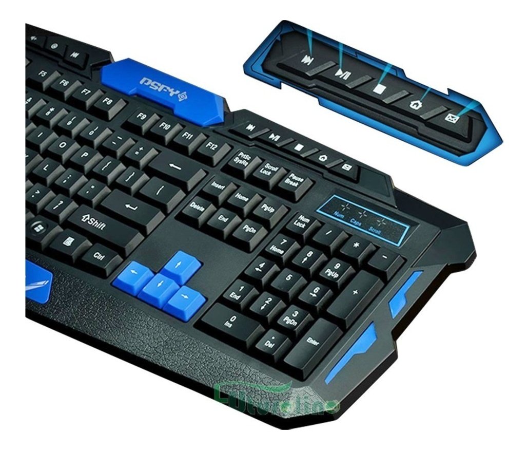 Kit De Teclado Y Ratón Inalámbrico Para Jugadores Hk8100, 1000-1600 Dpi, Teclado, Color Otro - Imagen 7