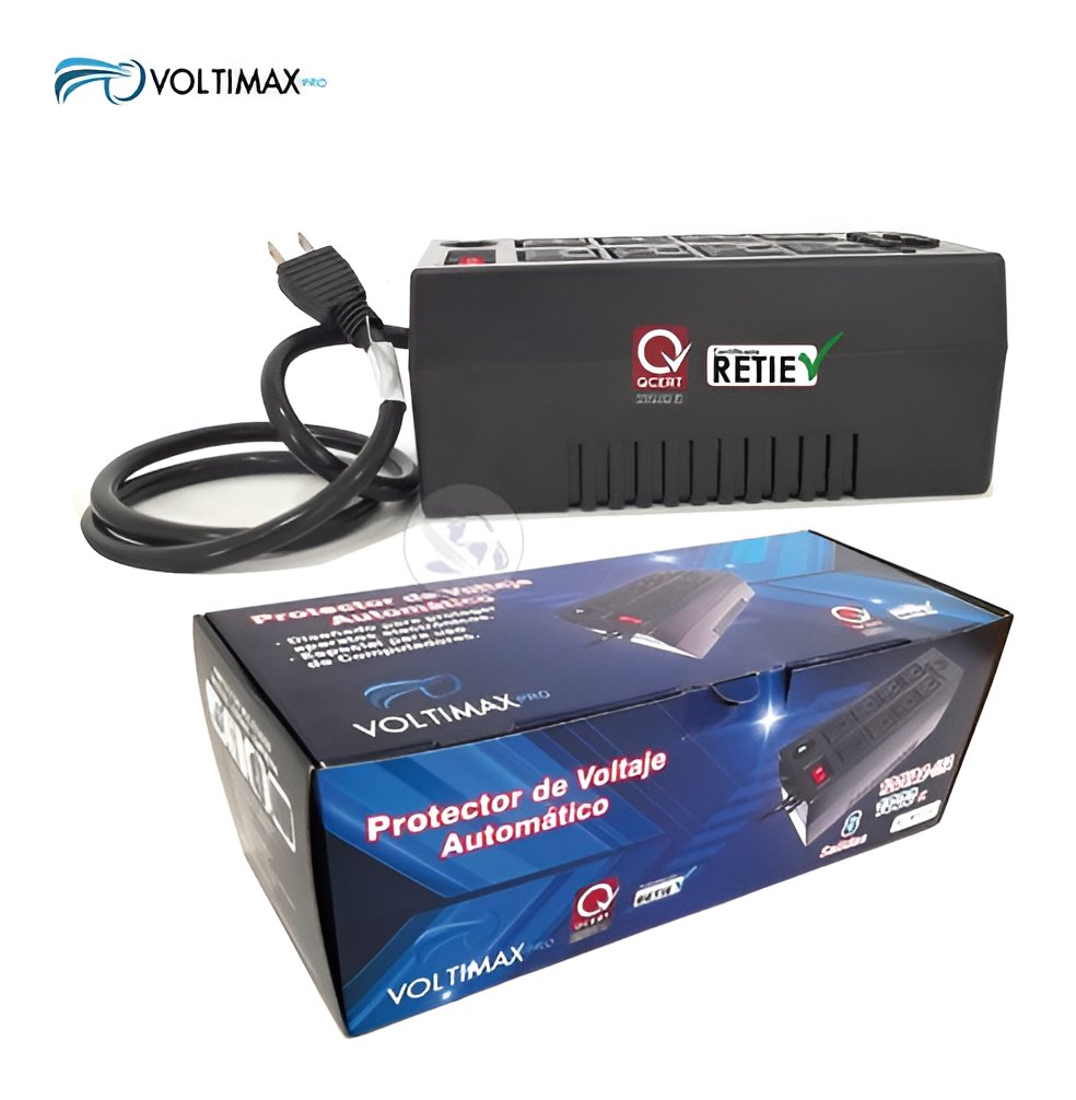 Regulador De Voltaje 1800va Voltimax Pro 8 Tomas Certificado - Imagen 6