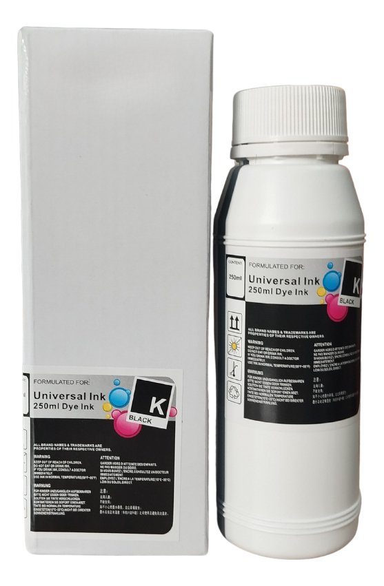 Kit X 5 Tintas Universal 250 Ml Para Sitema Adaptado Recarga - Imagen 2