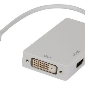 Adaptador Displayport A Vga, Dvi, Hdmi, Blanco
