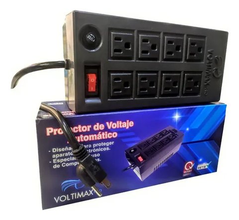 Regulador De Voltaje Voltimax Pro 1800w 8 Salidas - Imagen 4