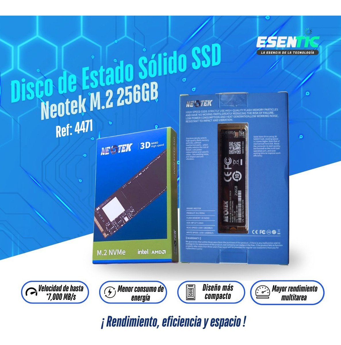 Disco De Estado Sólido Ssd Neotek M.2 512gb Garantía 3 Años - Imagen 3