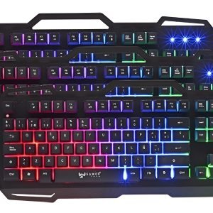 Teclado Gamer Gt400t Resistente Al Agua. Color Del Teclado Negro Idioma Español Latinoamérica