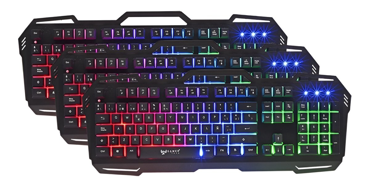 Teclado Gamer Gt400t Resistente Al Agua. Color Del Teclado Negro Idioma Español Latinoamérica