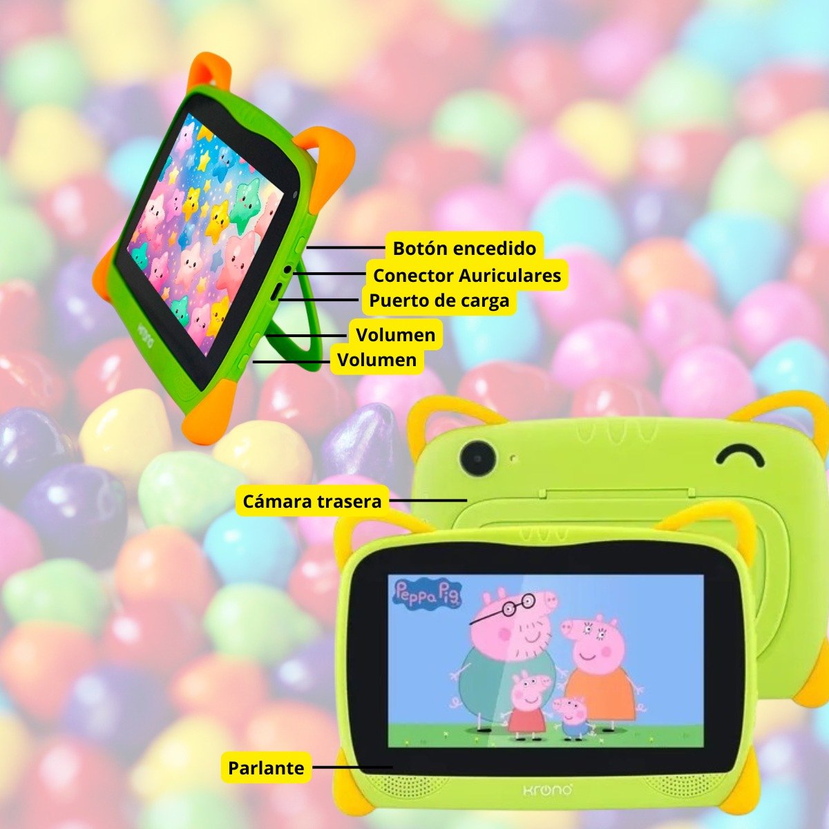 Krono Kids Color Plus Táctil, Diseño Con Protección - Imagen 2