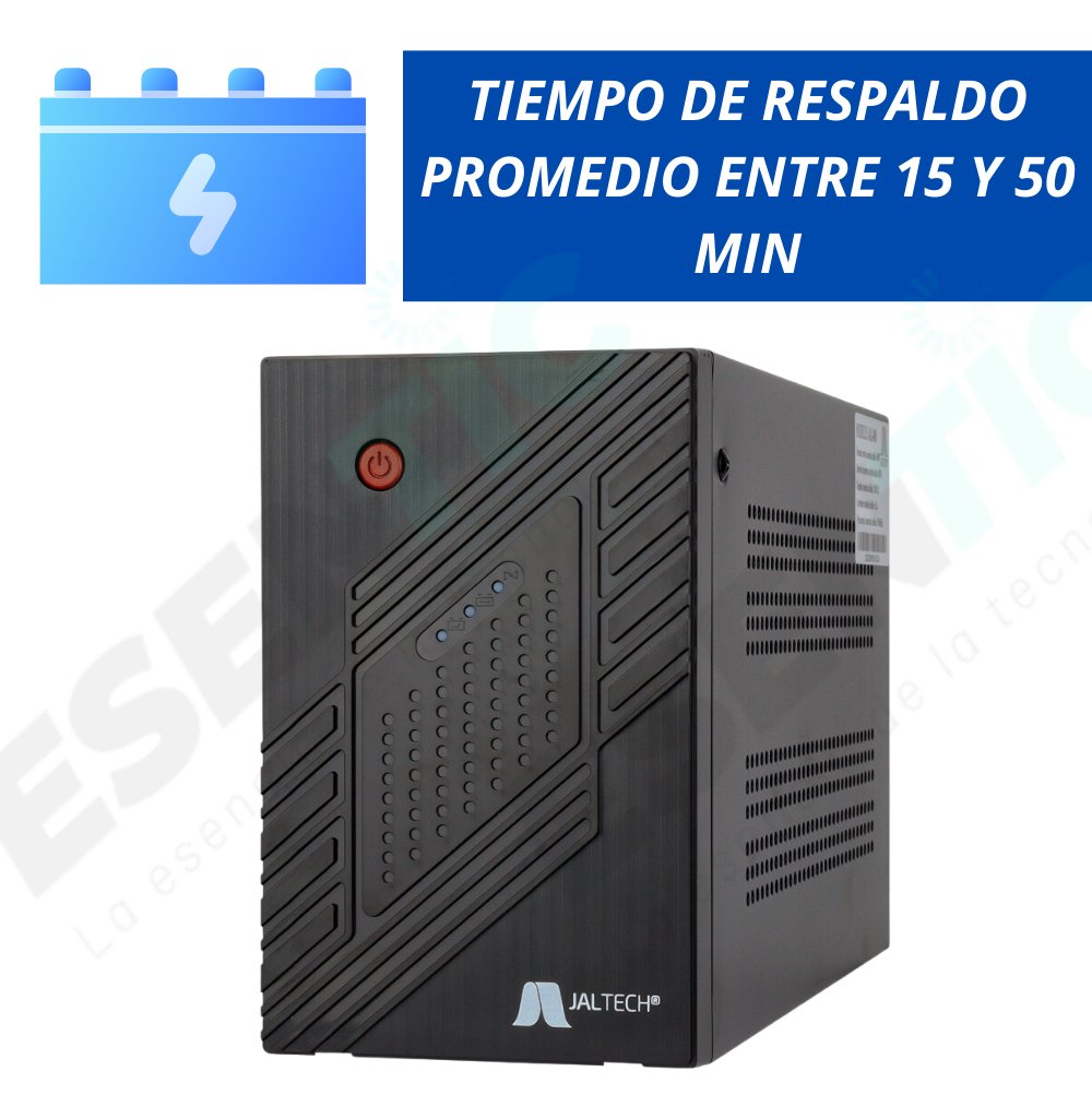 Ups Suministro De Energía De Respaldo Jaltech 1200va 6 Tomas - Imagen 2