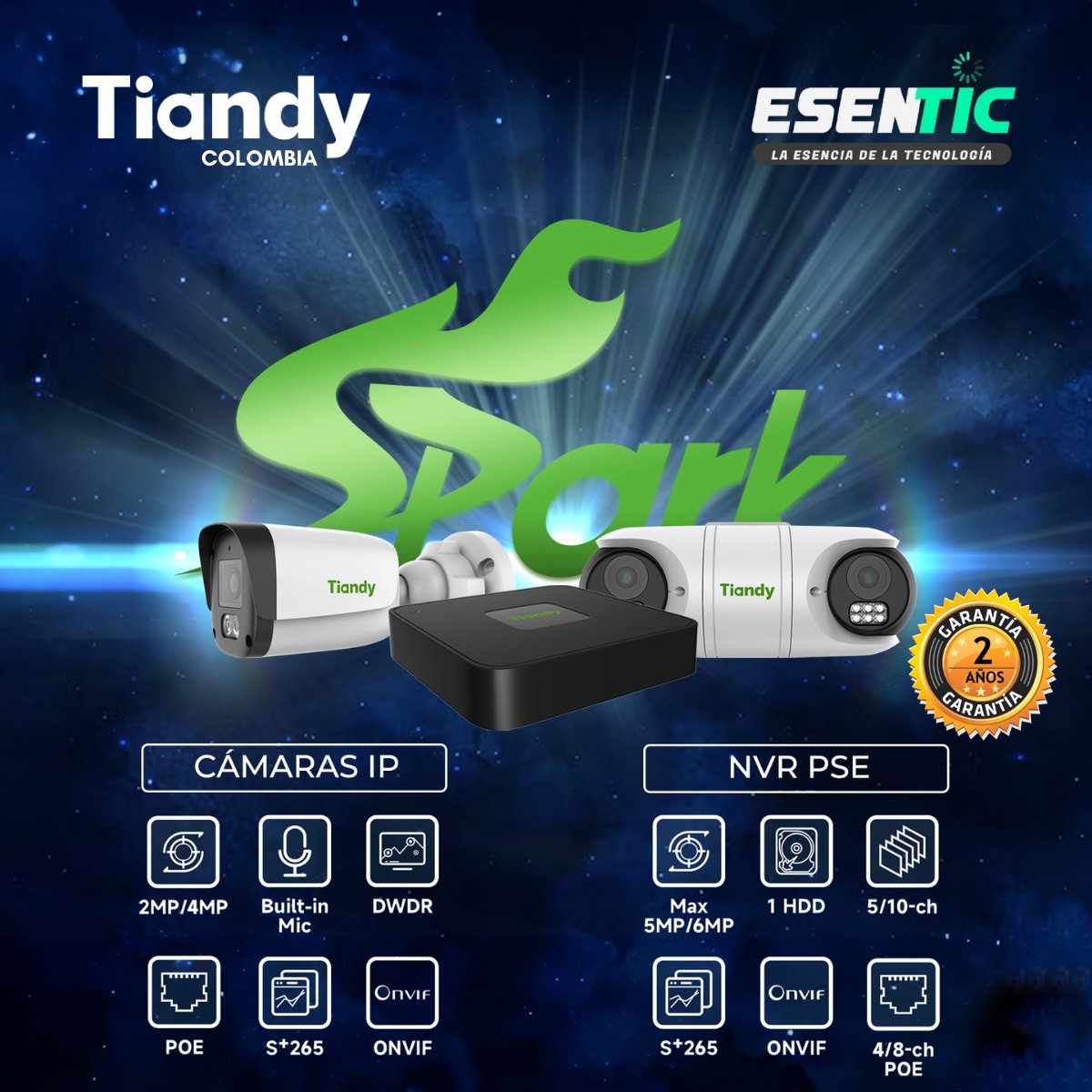 Nvr Tiandy 5 Canales H.265 Decodificador Ip Full Hd - Imagen 7