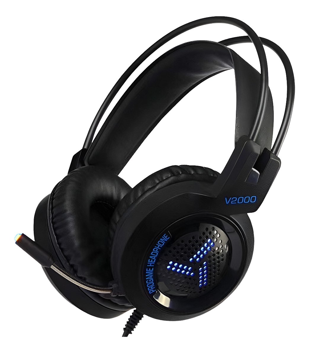 Diadema Gamer V2000 Rgb Súper Bajos