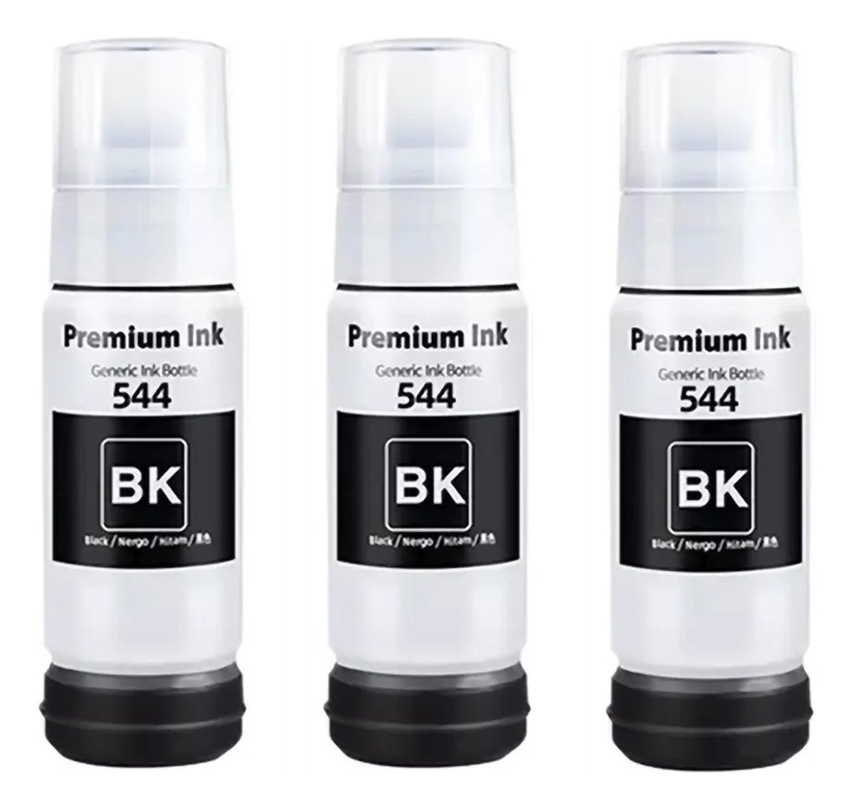 3 Tintas Para Epson 504/544 L1110 L5590 L3250 L3210 Antiderr