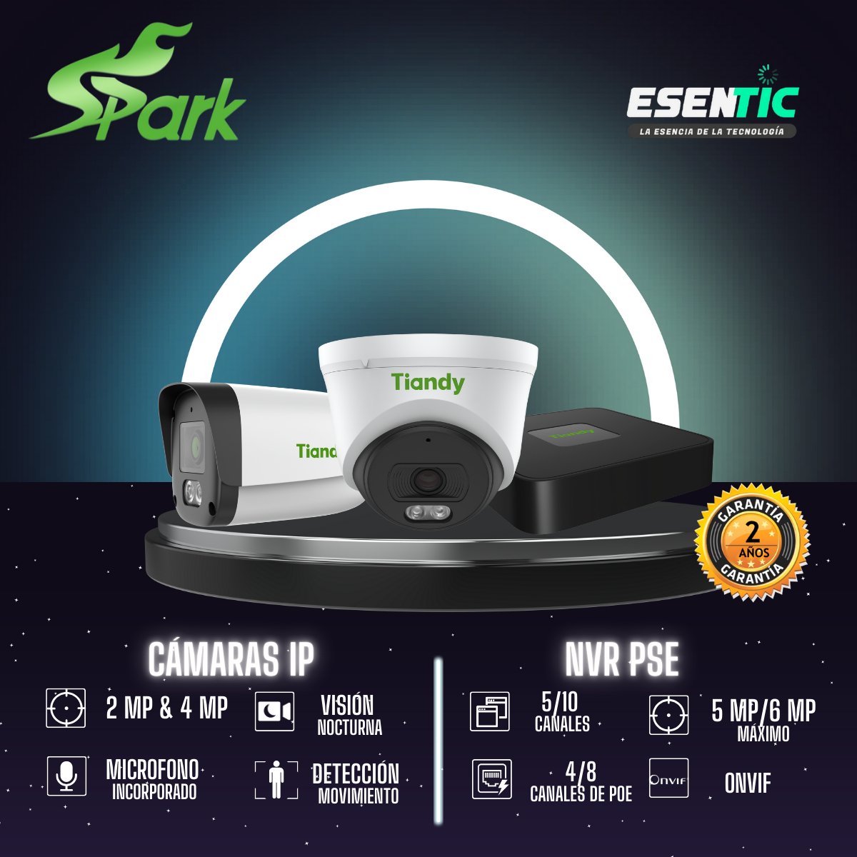 Nvr Tiandy 5 Canales H.265 Decodificador Ip Full Hd - Imagen 9