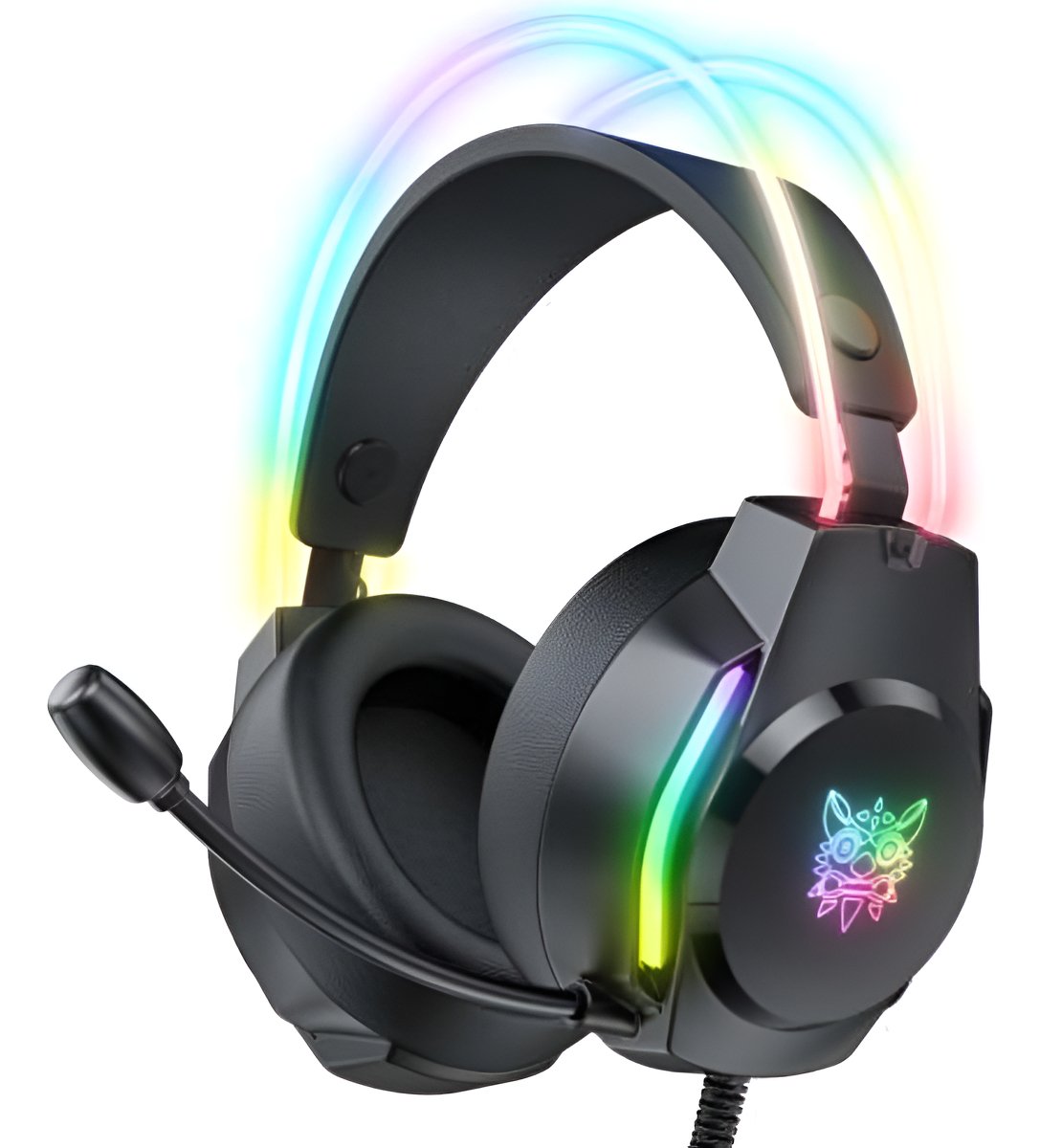 Diadema Gamer Rgb Jal-x26 Con Diseño Ergonómico Y Micrófono