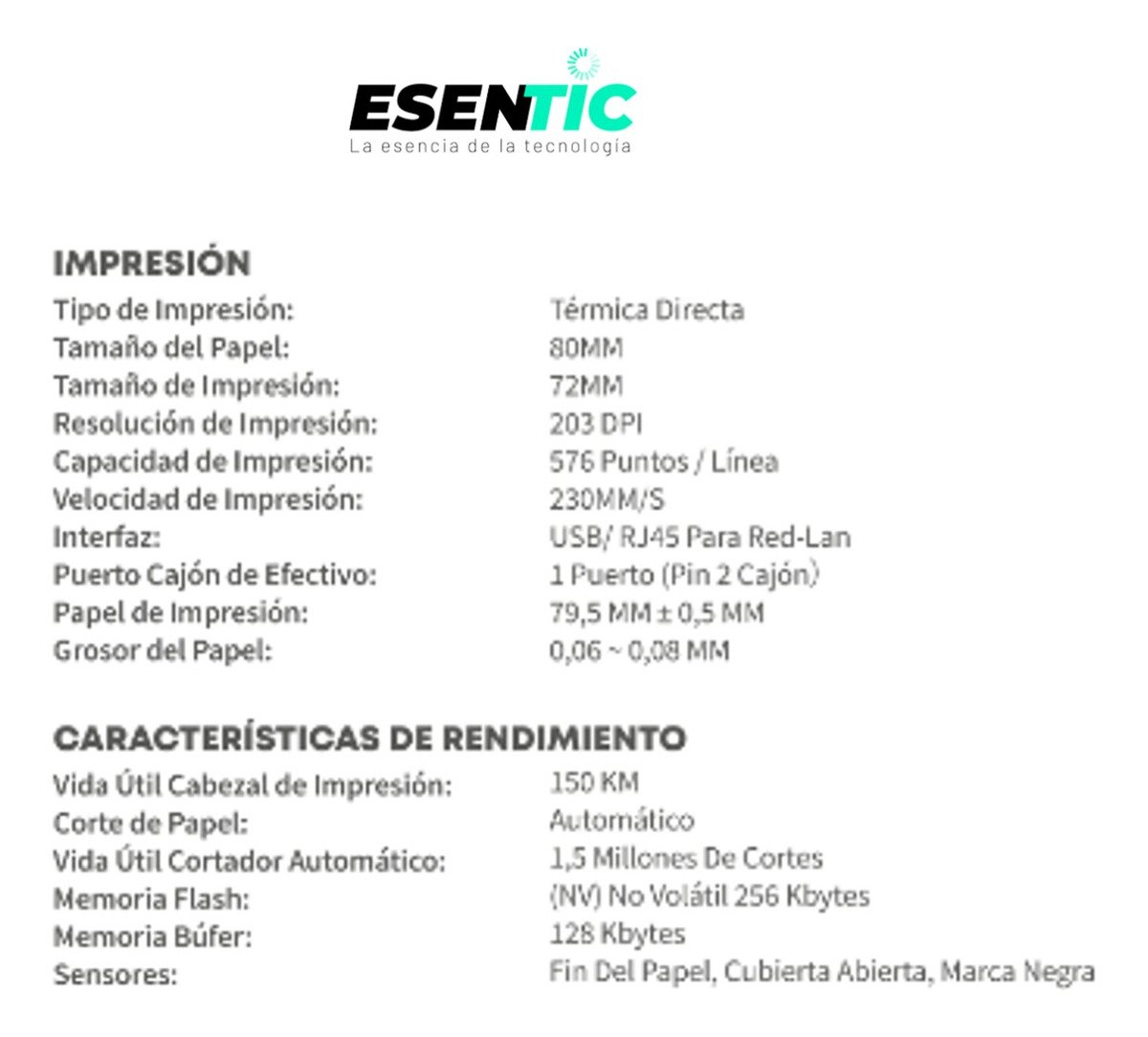 Impresora Térmica Pos Jaltech Usb / Lan 80mm + 6 Rollos 80mm - Imagen 5