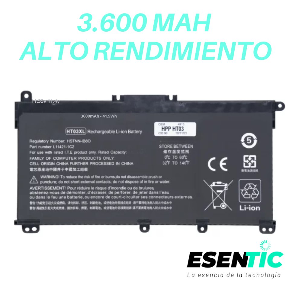 Bateria Premium Para Hp Pavilion 15-cr - Imagen 2