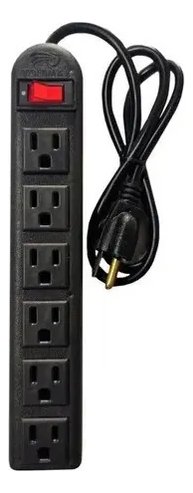 Multitoma Voltimax 15a 1800w 2 Metros 6 Salidas - Imagen 5