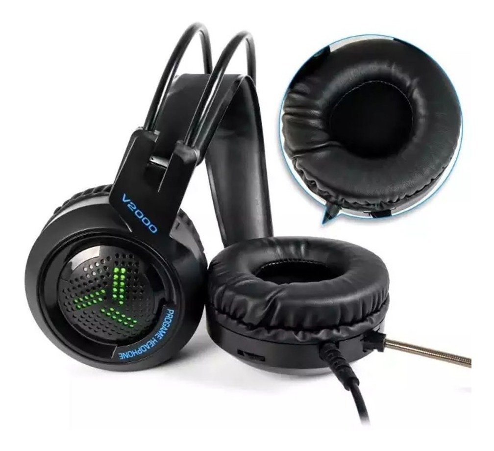 Diadema Gamer V2000 Rgb Súper Bajos - Imagen 6