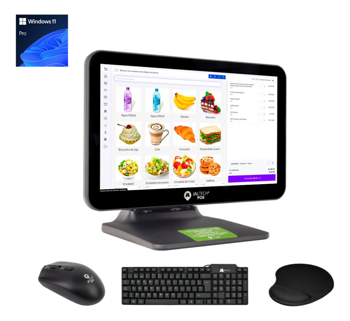 Pc Jaltech Pos Táctil I3 Plegable 8gb 256gb Windows 11 Lic