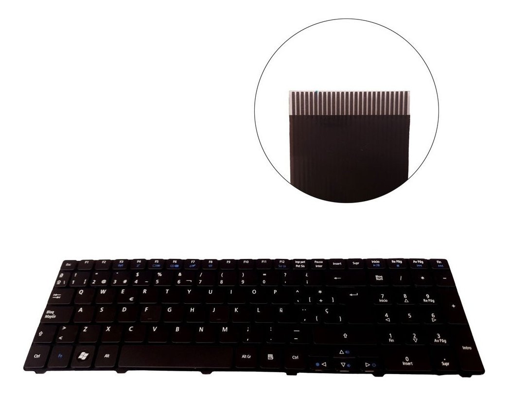Teclado Para Computador Portátil Acer Aspire 5810t-d34 - Imagen 2