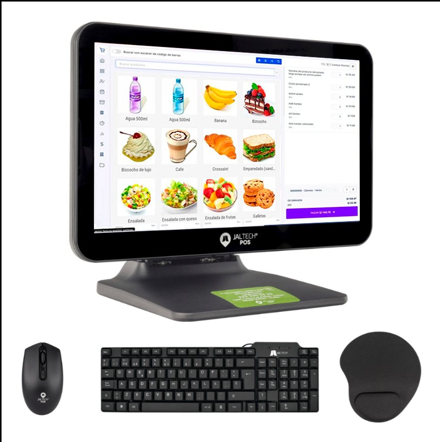 Todo En Uno Táctil Jaltech Pos 15.6 Core I7 Plegable Alumini - Imagen 4