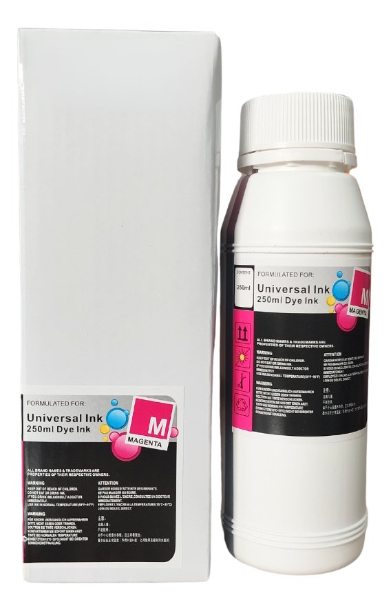 Kit X 5 Tintas Universal 250 Ml Para Sitema Adaptado Recarga - Imagen 3