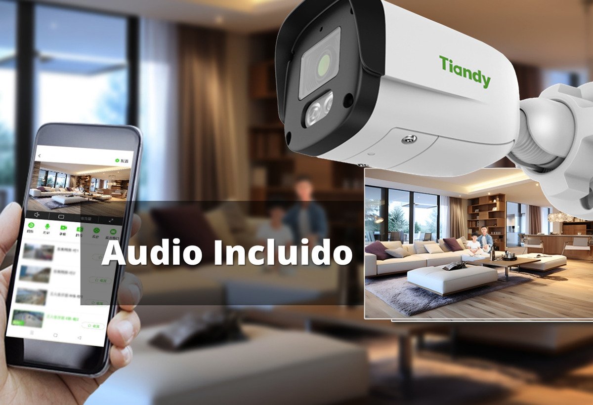 Kit De Seguridad Tiandy Ak 4 Cámaras Ip 2mp Poe + Nvr+ 1tb - Imagen 6