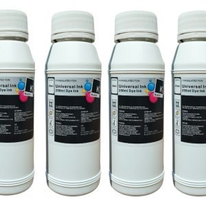 Kit X 4 Tintas Universal 250 Ml Para Sitema Adaptado Negras