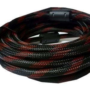 Cable Hdmi 3m Jaltech 4k Enmallado Negro Conectores Oro