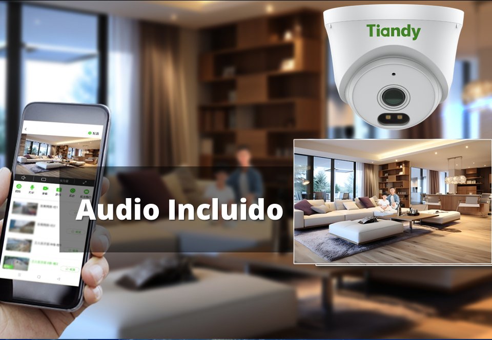 Kit De Vigilancia Tiandy Ak 4 Cámaras Ip 2mp Poe, Nvr, 500gb - Imagen 7