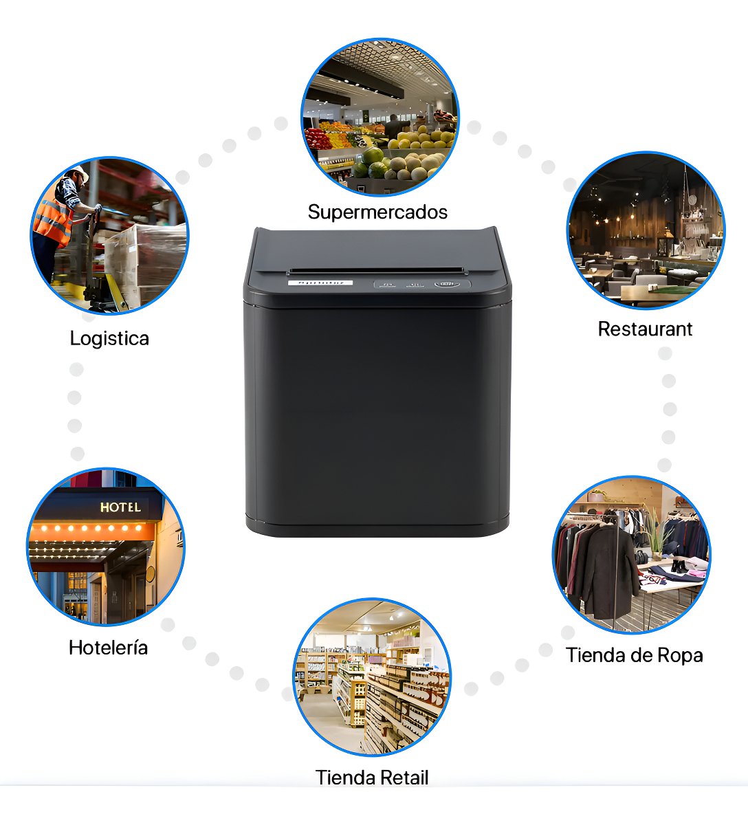 Impresora Monocromática Xprinter Xp-t80a Negro - Imagen 4