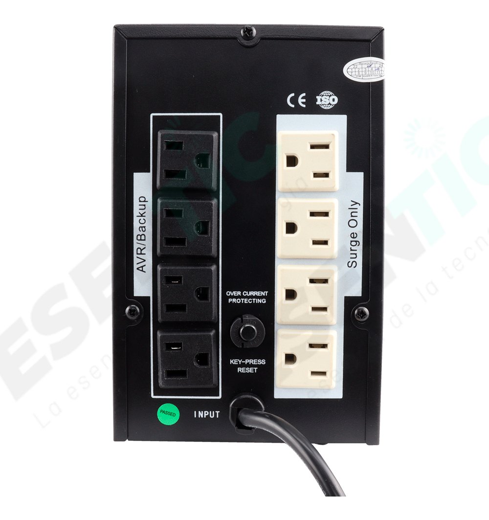 Ups Jaltech 1200va 8 Tomas Suministro De Energía De Respaldo - Imagen 6