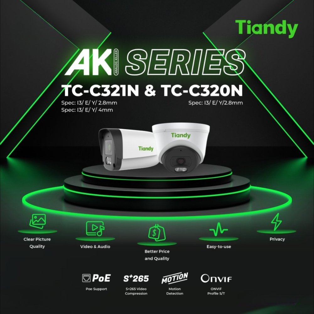 Kit De Vigilancia Tiandy Ak 4 Cámaras Ip 2mp Poe, Nvr, 500gb - Imagen 10