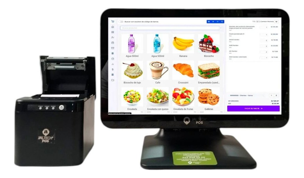 Kit Jaltech Pos 15.6 Táctil Core I3 4gb 128gb Aluminio Kp09 - Imagen 2