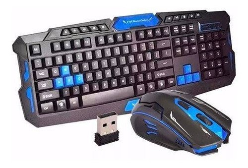 Kit De Teclado Y Ratón Inalámbrico Para Jugadores Hk8100, 1000-1600 Dpi, Teclado, Color Otro