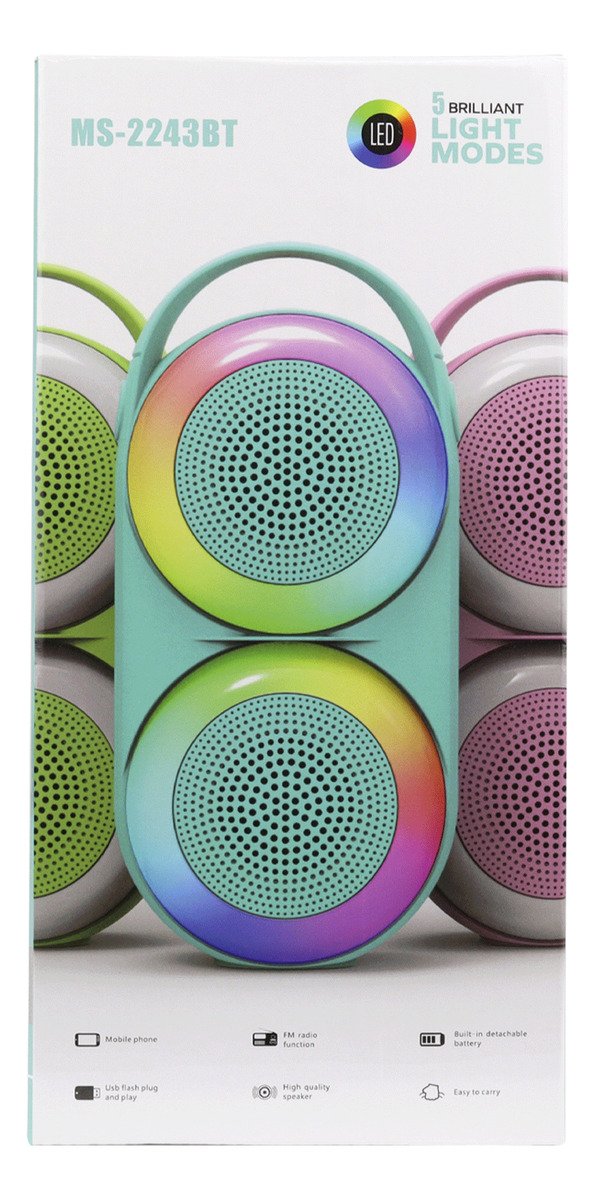 Altavoz Dual Bluetooth 5.1 Con Tws Y Luces Rgb - Imagen 5