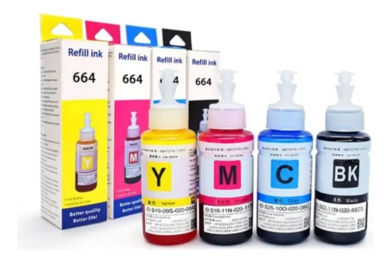 Kit X 4 Tintas Para Epson 664 L210 L380 L395 L495 L555 L355 - Imagen 2