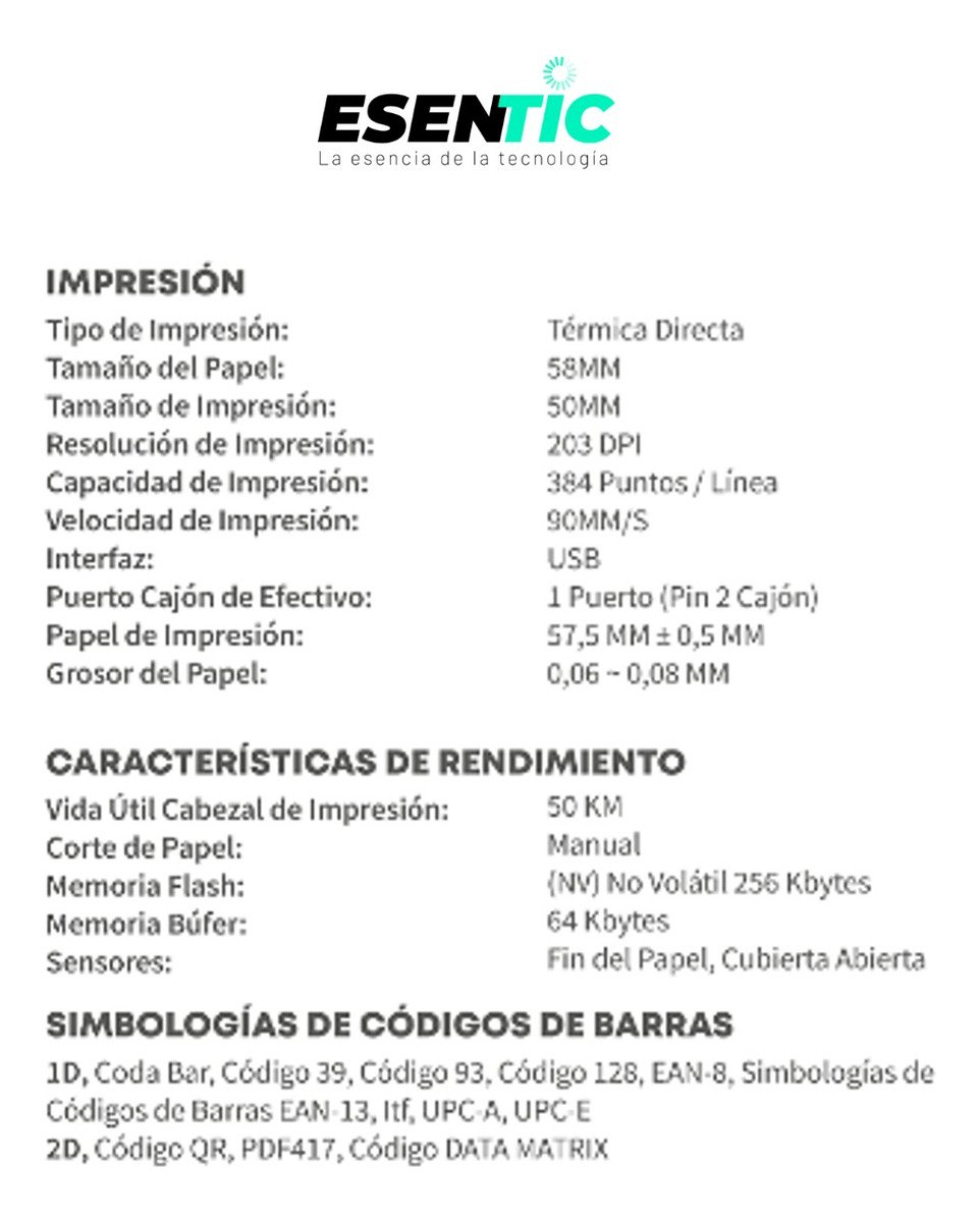 Impresora Térmica Punto De Venta Pos 58mm 586-u (40021) - Imagen 8