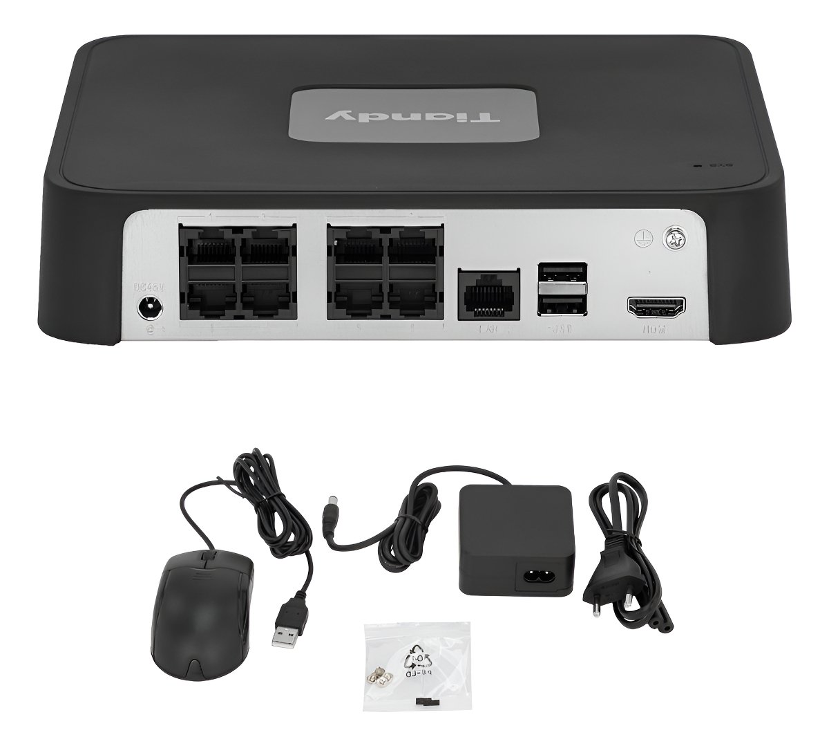 Nvr Tiandy Ak Tc-r3108 Poe 8 Canales Hasta 6pm Hasta 8tb