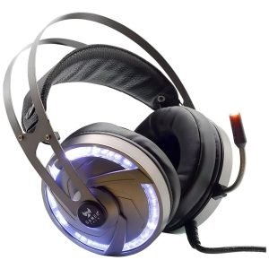 Diadema Gamer Tech Para Ps4 Y Pc Gt60d Plateado Color Gris