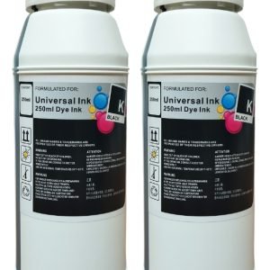 Kit X 2 Tintas Universal 250 Ml Para Sitema Adaptado Black