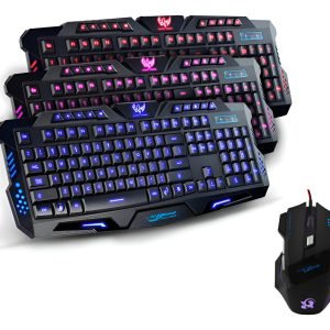 Combo Gamer Teclado Retroiluminado M200 Y Mouse 7 Botones K6