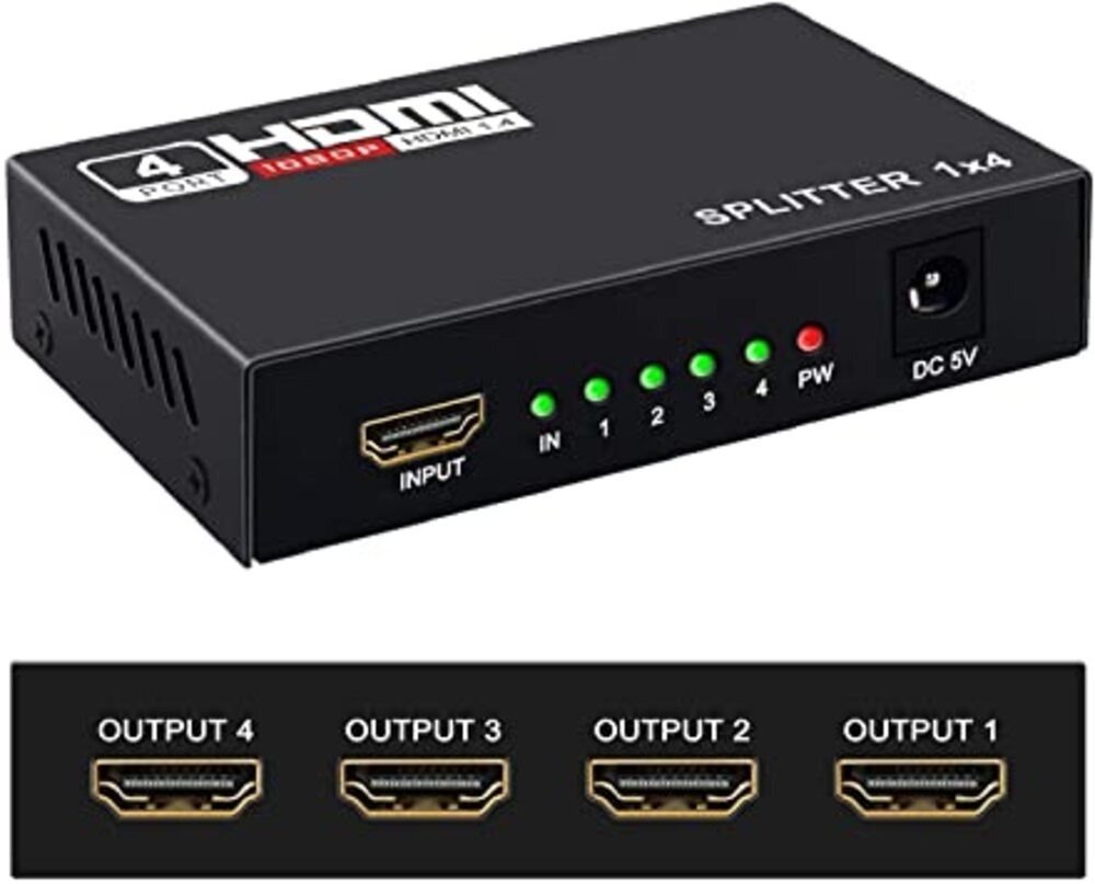 Splitter Hdmi 1 X 4 Salidas 1080p - Imagen 2